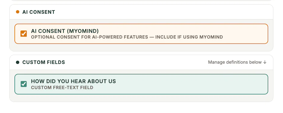 Ai Consent Settings in MyoMesh