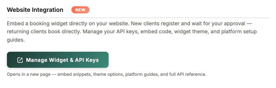 Website Integration in MyoMesh