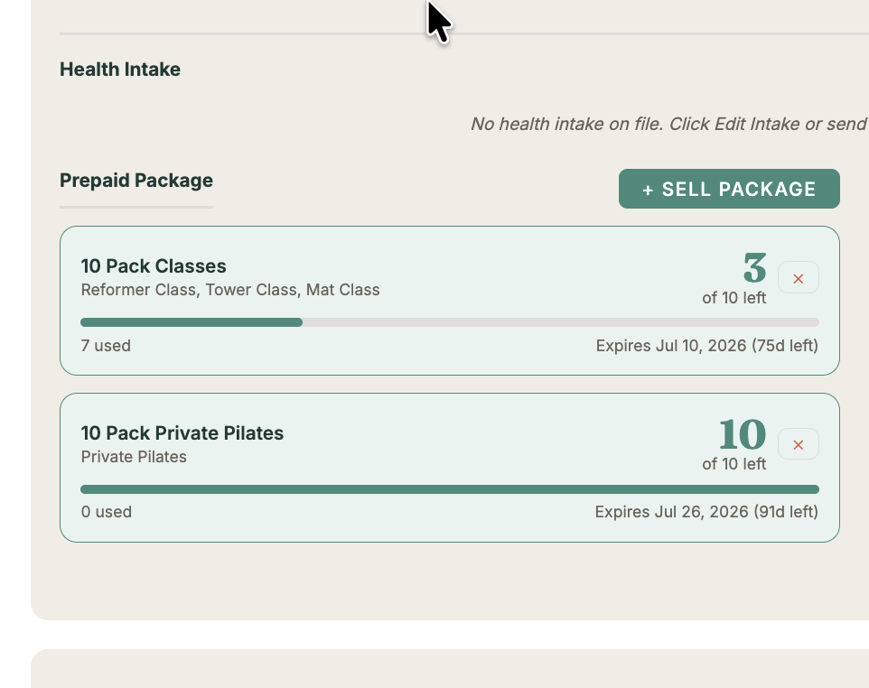 Membership packages